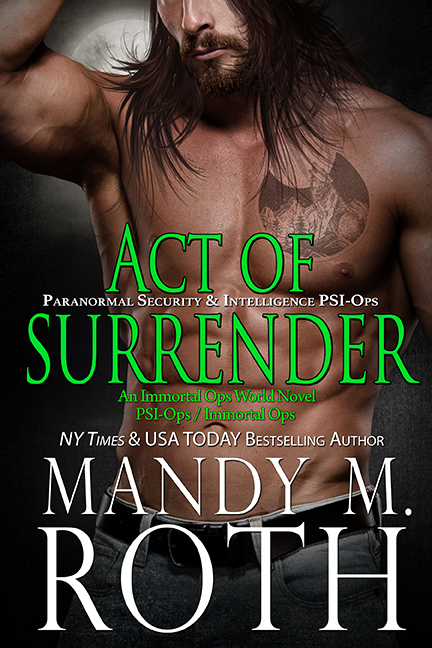 Act of Surrender paranormal military shapeshifter vampire special forces genetic engineering alpha male romance book doctor